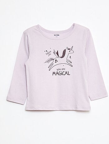 Conjunto pijama camiseta + leggings estampado - 2 piezas
