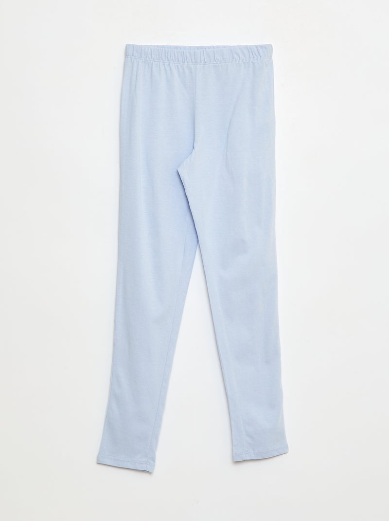 Conjunto pijama camiseta + pantalón - 2 piezas Azul - Kiabi