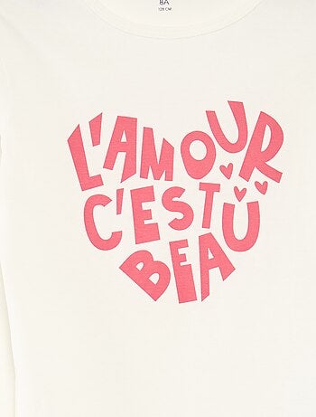 Conjunto pijama camiseta + pantalón - 2 piezas