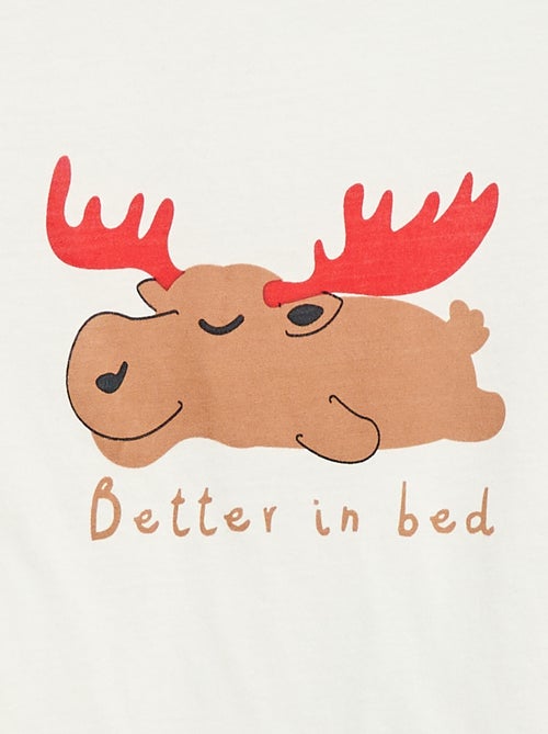 Conjunto pijama camiseta + pantalón - 2 piezas - Kiabi