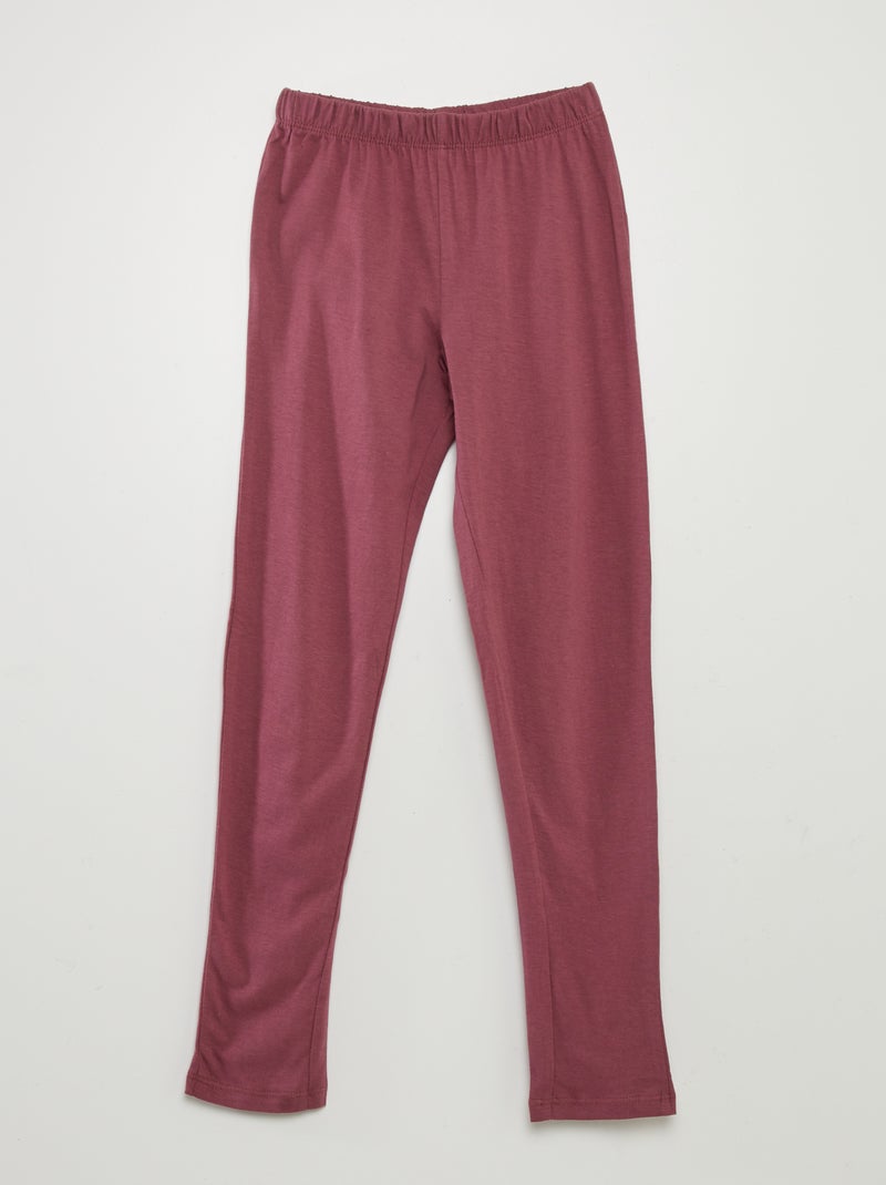 Conjunto pijama camiseta + pantalón - 2 piezas ROSA - Kiabi