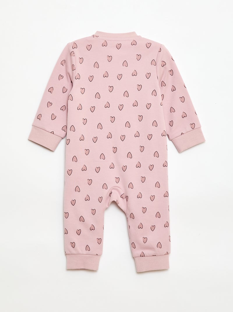 Conjunto pijama + chaleco acolchado Rosa - Kiabi