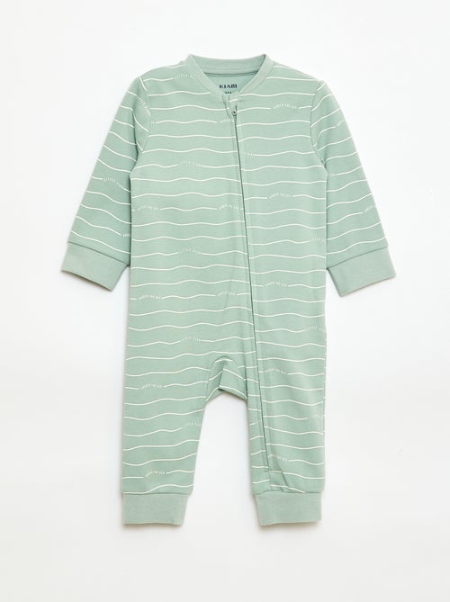 Conjunto pijama + chaleco acolchado - Kiabi