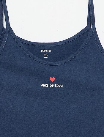 Conjunto pijama corto camiseta de tirantes + Pantalón corto - 2 piezas