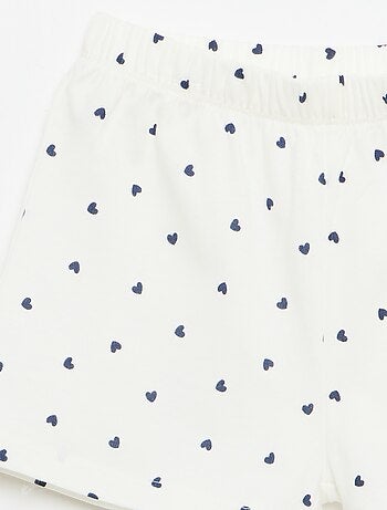 Conjunto pijama corto camiseta de tirantes + Pantalón corto - 2 piezas