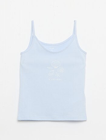 Conjunto pijama corto camiseta de tirantes + short - 2 piezas