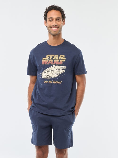 Conjunto pijama corto camiseta + pantalón corto - 2 piezas - Kiabi