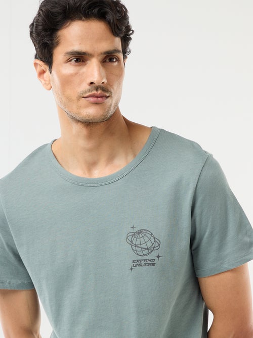 Conjunto pijama corto camiseta + pantalón corto - 2 piezas - Kiabi