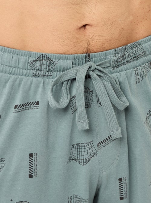 Conjunto pijama corto camiseta + pantalón corto - 2 piezas - Kiabi