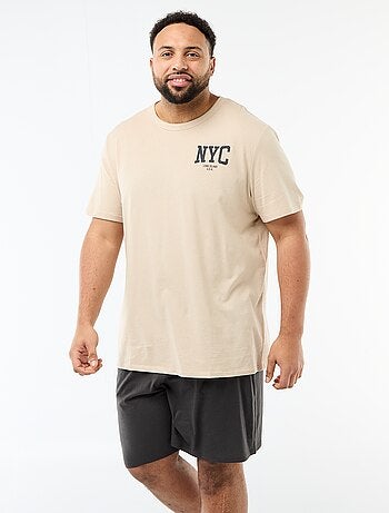 Conjunto pijama corto camiseta + pantalón corto - 2 piezas