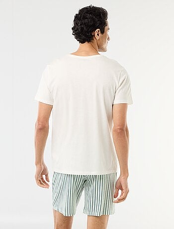 Conjunto pijama corto camiseta + pantalón corto - 2 piezas