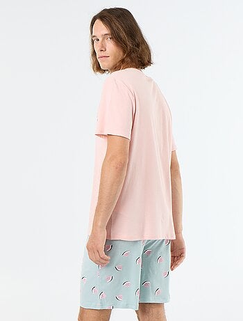 Conjunto pijama corto camiseta + pantalón corto - 2 piezas