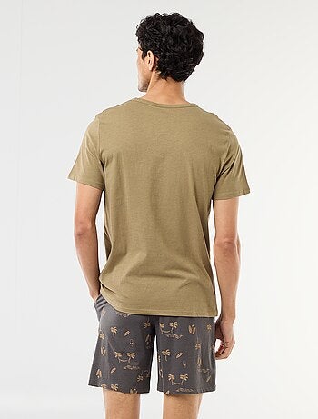 Conjunto pijama corto camiseta + pantalón corto - 2 piezas