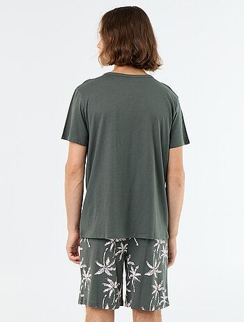Conjunto pijama corto camiseta + pantalón corto - 2 piezas