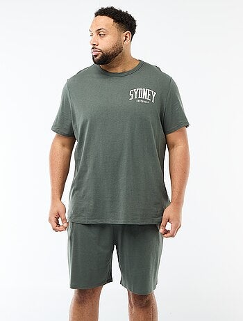 Conjunto pijama corto camiseta + pantalón corto - 2 piezas