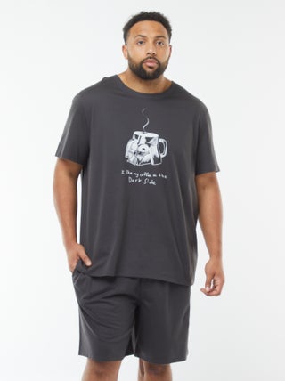 Conjunto pijama corto + camiseta 'Star Wars' - 2 piezas