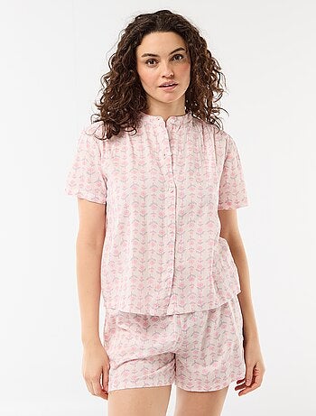Conjunto pijama corto estampado - 2 piezas
