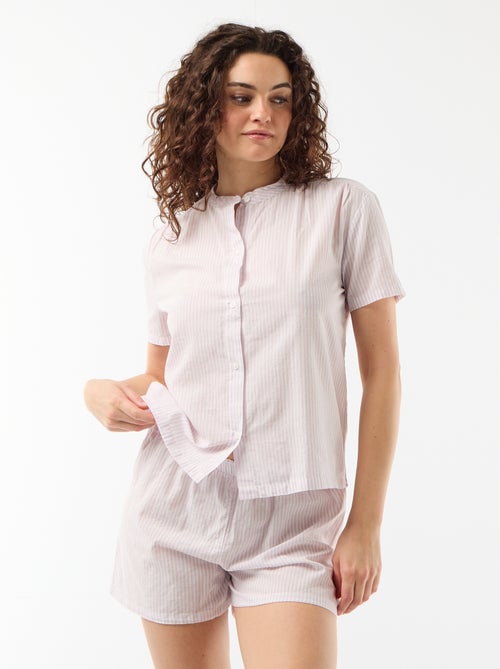 Conjunto pijama corto estampado - 2 piezas - Kiabi