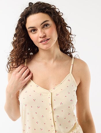 Conjunto pijama corto estampado - de 2 piezas