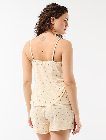 Conjunto pijama corto estampado - de 2 piezas