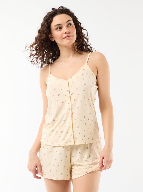 Conjunto pijama corto estampado - de 2 piezas - Kiabi