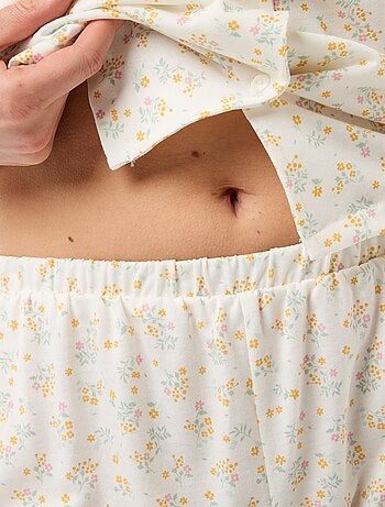 Conjunto pijama corto estampado - de 2 piezas