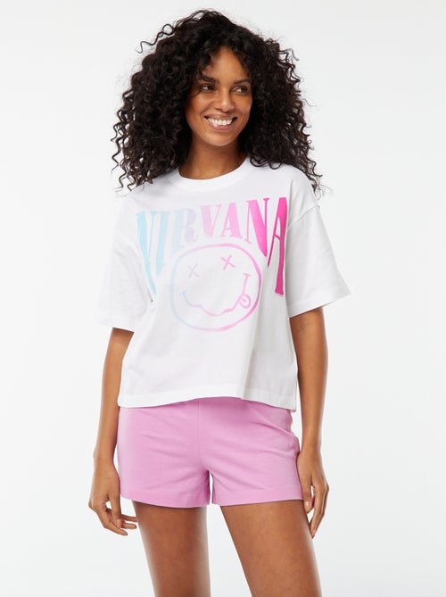 Conjunto pijama corto 'Nirvana' - 2 piezas - Kiabi
