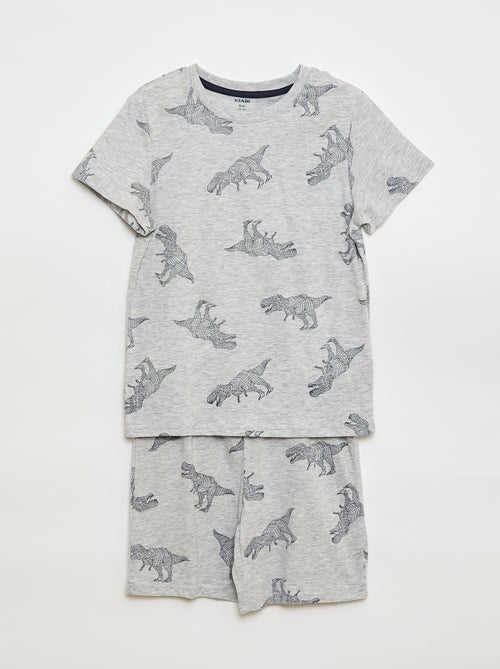 Conjunto pijama corto Pantalón corto + camiseta - 2 piezas - Kiabi