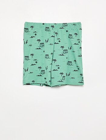 Conjunto pijama corto pantalón corto + camiseta - 2 piezas
