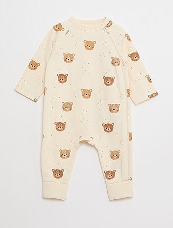 Conjunto pijama de felpa cálida y body