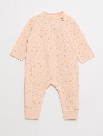 Conjunto pijama de felpa ligera y body