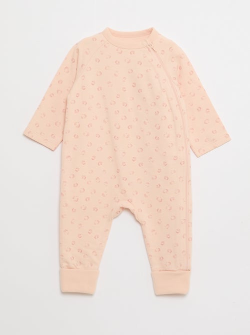 Conjunto pijama de felpa ligera y body - Kiabi