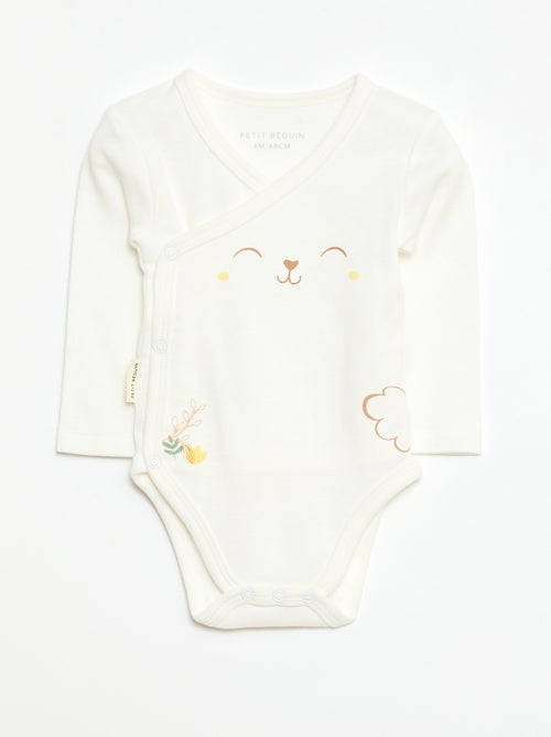 Conjunto pijama entero + body + peluche - 3 piezas - Kiabi