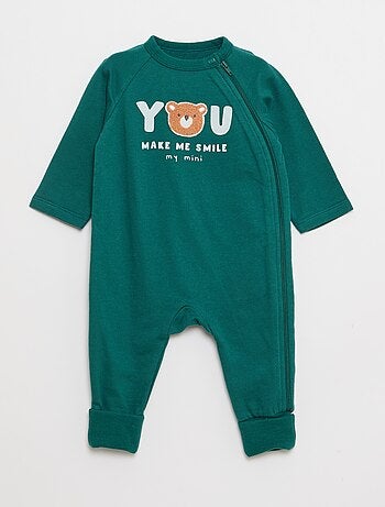 Conjunto pijama de felpa cálida y body