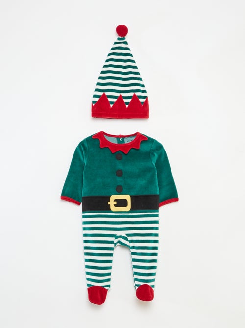Conjunto pijama + gorro Navidad - Kiabi