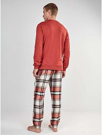 Conjunto pijama hombre de harry potter con pantalón de cuadros