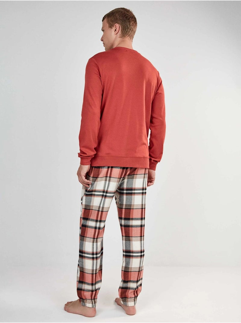 Conjunto pijama hombre de harry potter con pantalón de cuadros Terracota - Kiabi