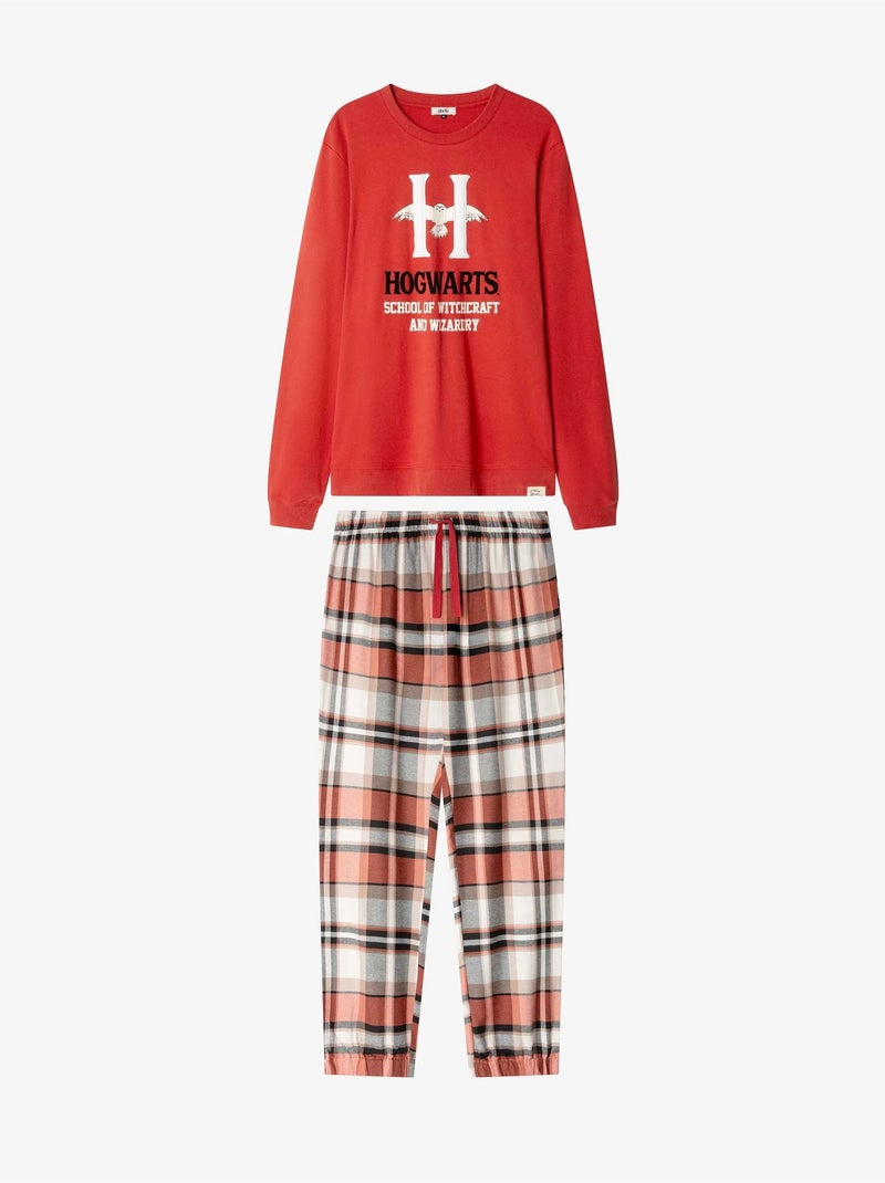 Conjunto pijama hombre de harry potter con pantalón de cuadros Terracota - Kiabi