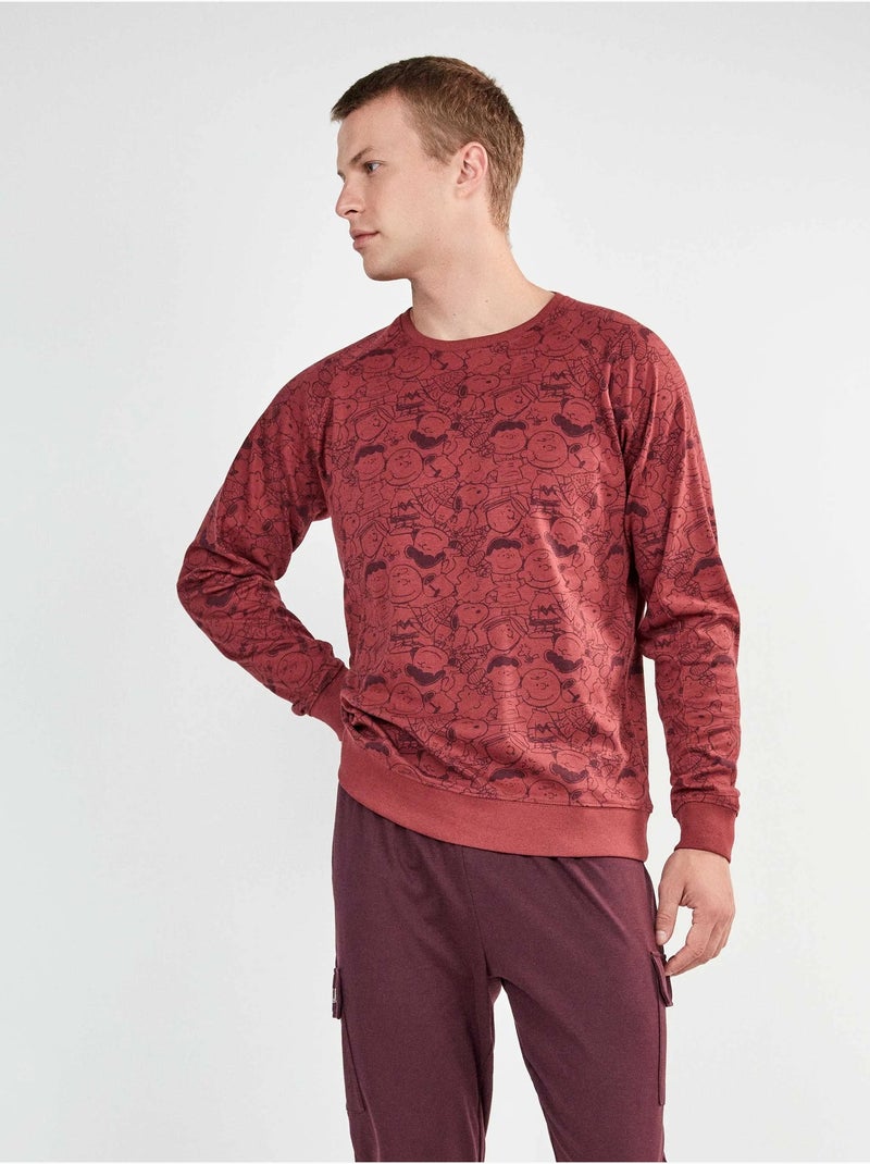 Conjunto pijama hombre estampado de snoopy Multicolor - Kiabi