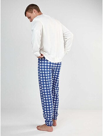 Conjunto pijama hombre the beatles con pantalón de rayas
