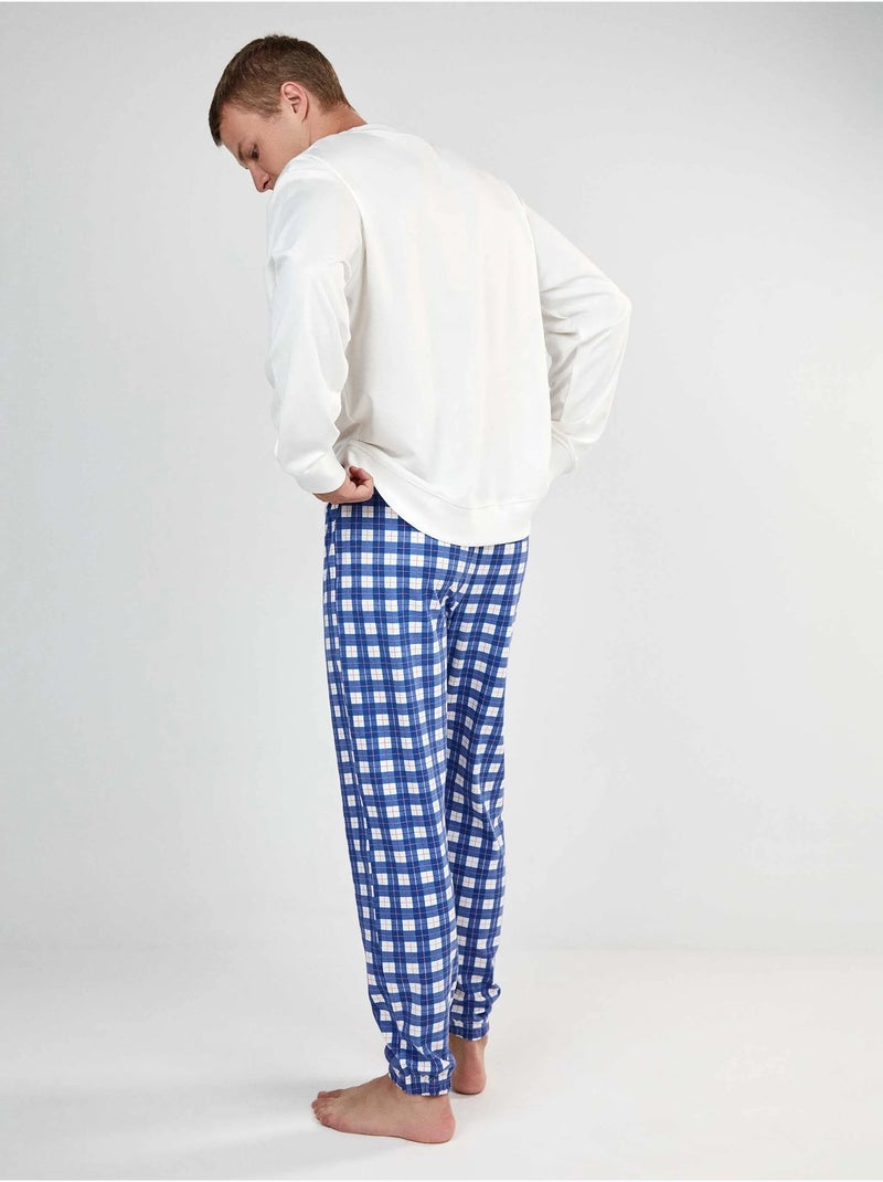 Conjunto pijama hombre the beatles con pantalón de rayas Crudo - Kiabi