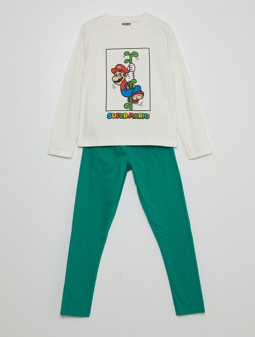 Conjunto pijama largo camiseta + pantalón 'Super Mario' 'Nintendo' - 2 piezas - Kiabi