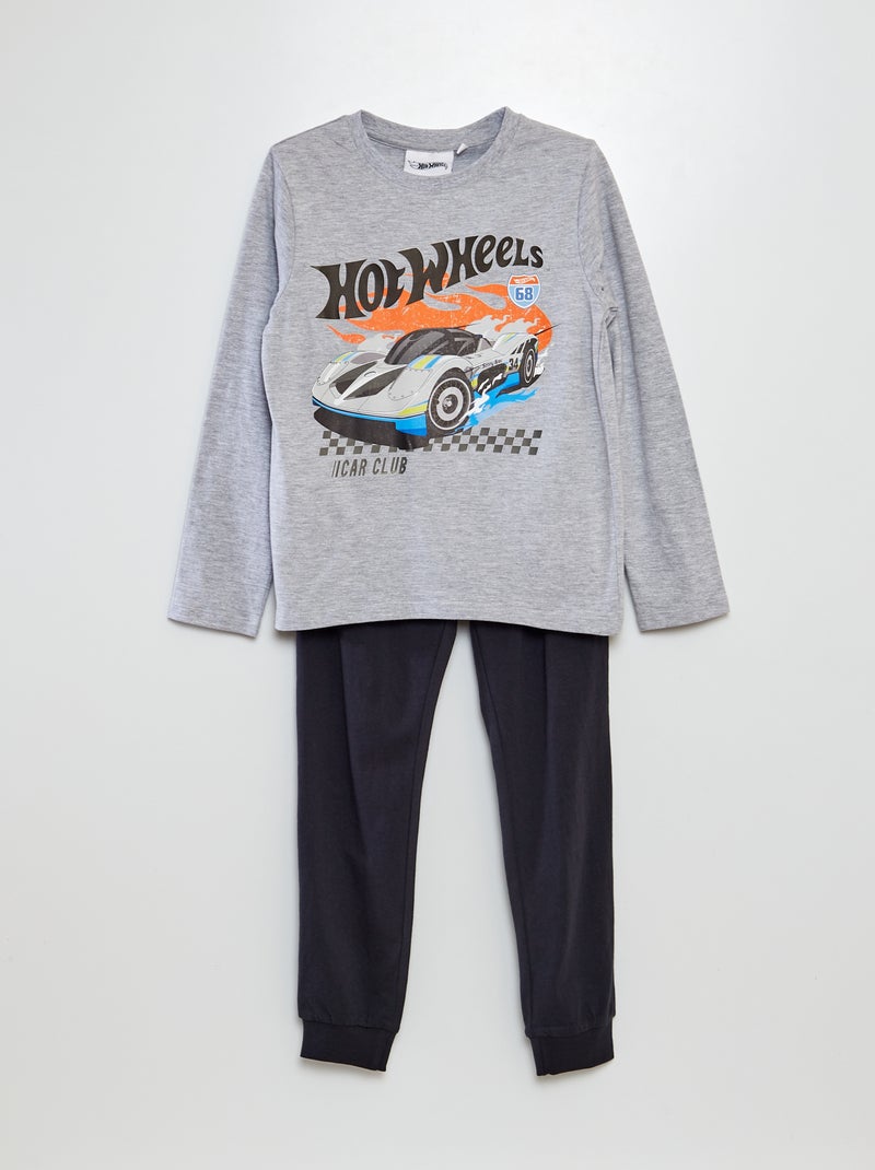 Conjunto pijama largo 'Hot Wheels' camiseta + pantalón - 2 piezas AZUL - Kiabi