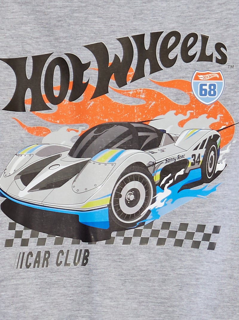 Conjunto pijama largo 'Hot Wheels' camiseta + pantalón - 2 piezas AZUL - Kiabi