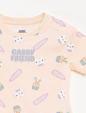 Conjunto pijama Pantalón corto + camiseta 'La casa de muñecas de Gabby' - 2 piezas