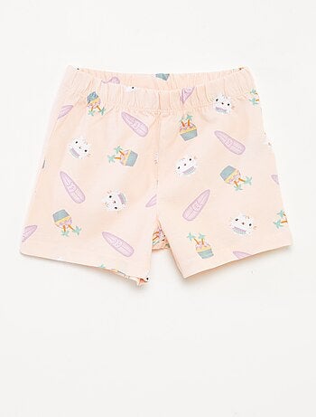 Conjunto pijama Pantalón corto + camiseta 'La casa de muñecas de Gabby' - 2 piezas