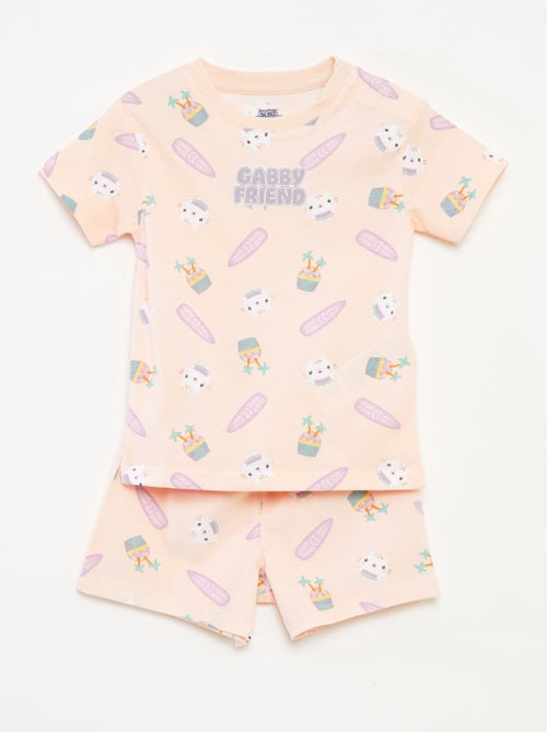 Conjunto pijama Pantalón corto + camiseta 'La casa de muñecas de Gabby' - 2 piezas - Kiabi
