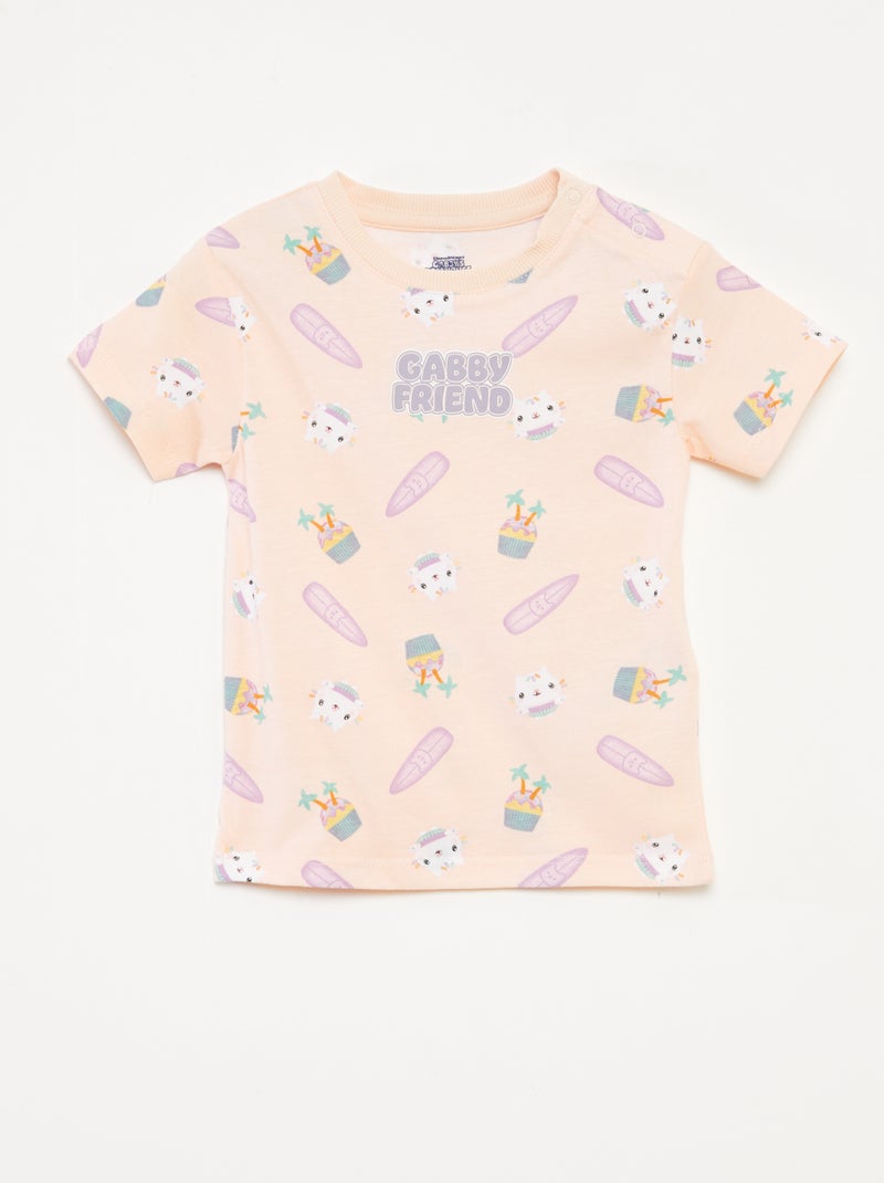 Conjunto pijama Pantalón corto + camiseta 'La casa de muñecas de Gabby' - 2 piezas ROSA - Kiabi