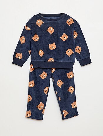 Conjunto pijama polar: camiseta + pantalón