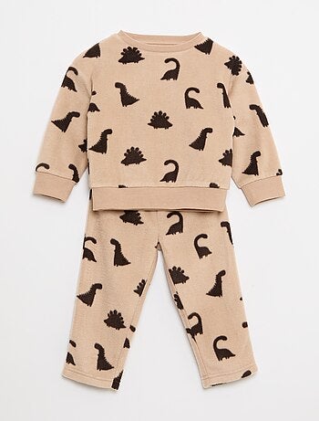 Conjunto pijama polar: camiseta + pantalón